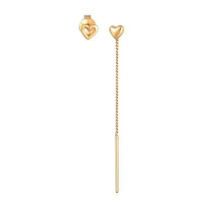 Afbeelding van Elli HERZ Oorbellen, Dames, Maat: One Size, Gold