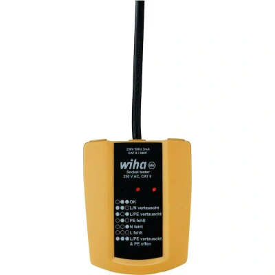 Afbeelding van Wiha SB25561 Stopcontacttester 230 V AC CAT II 45220