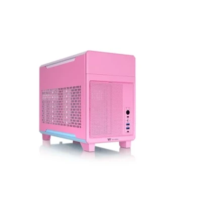 Afbeelding van Thermaltake TR100 Bubble pink Mini tower Gaming behuizing Bubblegum