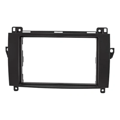 Afbeelding van tomzz Audio 2434 028 Dubbele Din Radio installatie frame geschikt voor Mercedes a w169, b w245, Sprinter w906, Vito/Viano w639, vw Crafter, zwart