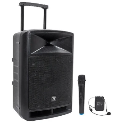 Afbeelding van BoomTone DJ Travelsound 12VHF BT Luidspreker met microfoon en headset