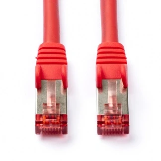 Afbeelding van Netwerkkabel Cat6 S/FTP 0.25 meter (100% koper, LSZH, Rood)