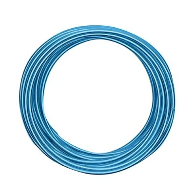 Afbeelding van Vaessen Creative aluminiumdraad, turquoise, 4 mm x 10 m, knutseldraad, decoratiedraad, sieradendraad en bloemisterdraad
