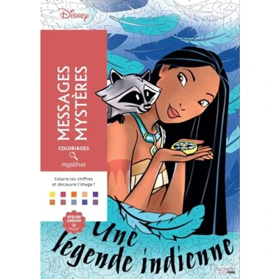 Afbeelding van Disney Coloriages Mystères Messages Kleurboek voor volwassenen Kleuren op nummer