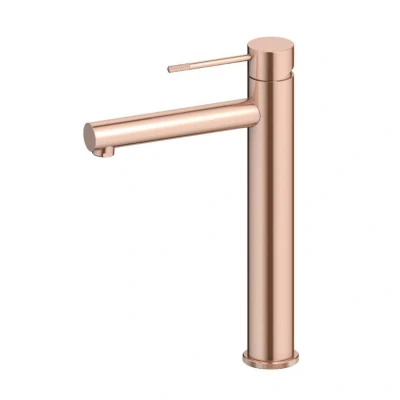 Afbeelding van Best Design Lyon wastafelmengkraan hoog rosé mat goud