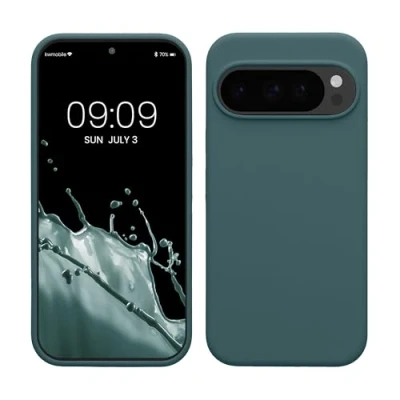 Afbeelding van kwmobile telefoonhoesje geschikt voor Google Pixel 10 / Pro Hoesje met siliconen coating Smartphone case in Arctische nacht
