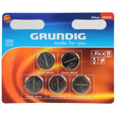 Afbeelding van Grundig CR2430 Knoopcel batterijen 5 stuks