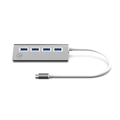 Afbeelding van Mobility Lab ML311821 USB C Hub Cylinder met 4 3.0 poorten grijs