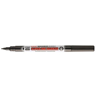 Afbeelding van Uni Ball Super Ink Permanentmarker, sneldrogend, verbleekt niet uit 0,9 mm lijnbreedte, 12 stuks