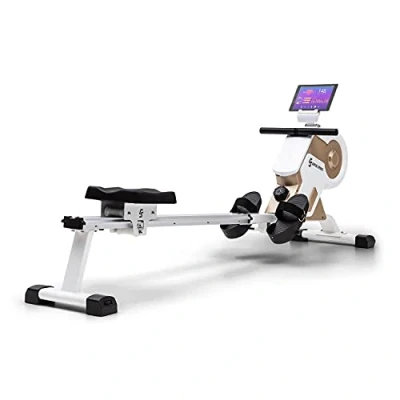 Afbeelding van Stream M1 Magnetische Roeitrainer Roeimachine Rowing Machine Uiterst Efficiënte Training 8 Standen Magneetweerstand 105 Cm Lange Aluminium Rails Tablethouder Trainingscomputer Met LCd Display