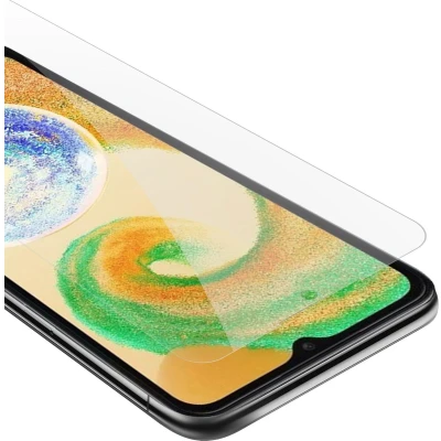 Afbeelding van Cadorabo Screenprotector geschikt voor Samsung Galaxy A04s in KRISTALHELDER Tempered Display Pantser Film beschermglas
