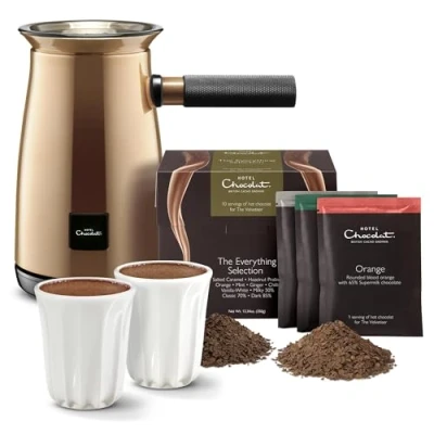 Afbeelding van Hotel Chocolat Velvetiser Hete Chocolade Machine Complete Starter Kit, Koper