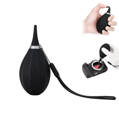 Afbeelding van JJC Zachte Siliconen Air Blower Blaster Pomp Stofreiniger met Lanyard String, Bulb voor DSLR Camera Sensor Lenzen Filters Monitoren LCD Schermen Toetsenborden Televisies Bril Reiniging