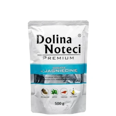 Afbeelding van DOLINA NOTECI Premium Rich in lamb Nat hondenvoer 500 g