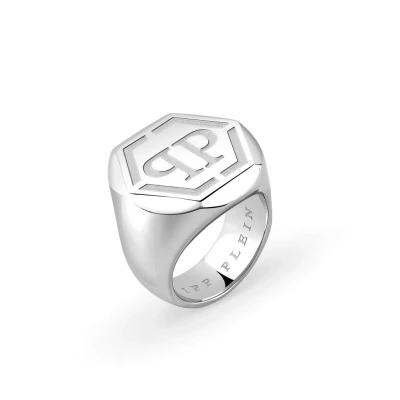 Afbeelding van Philipp Plein PJPEA01R9 Ring Heren EDGE Maat 66