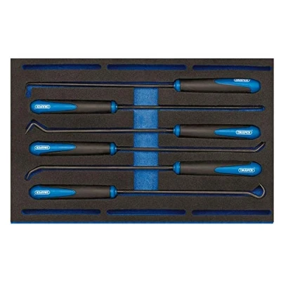 Afbeelding van Draper 63494 Lange Reach Haak en Pick 6 Stuk Set in 1/4 Lade Eva Insert Tray
