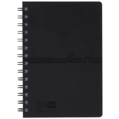 Afbeelding van VELOFLEX 5107180 Adresboek met spiraalbinding DIN A7, PP, 12 delig register, telefoonringboek zwart