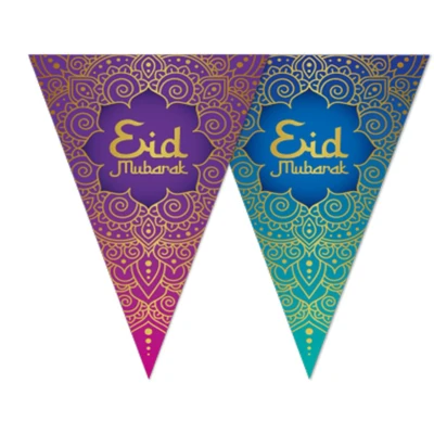 Afbeelding van Eid Mubarak Vlaggenlijn Slinger 6mtr per stuk