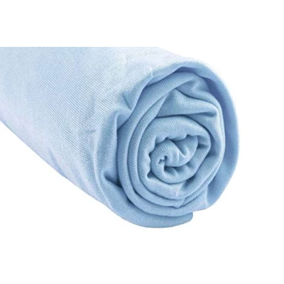 Afbeelding van Easy Dort Hoeslaken, 90 x 140 cm, kinderbed, juniorbed, rekbaar, hypoallergeen, hemelsblauw, gezonde slaap, Oeko Tex gecertificeerd, kwaliteit, gemaakt in Europa