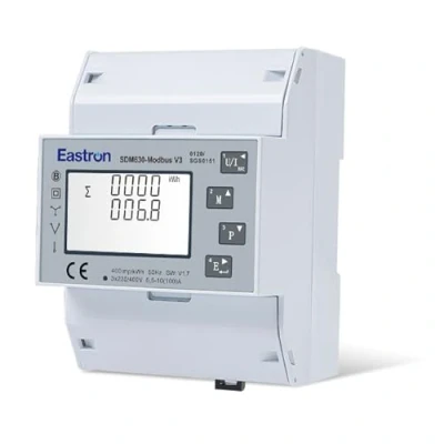 Afbeelding van Eastron SDM630Modbus V3 Digitale stroommeter voor DIN rail, multifunctioneel, bidirectioneel met 2 x S0, RS485 Modbus RTU