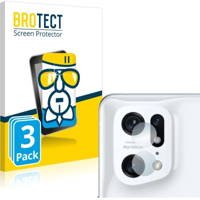 Afbeelding van BROTECT Screenprotector voor Oppo Find X5 Pro (ALLEEN Camera Lens) Folie Beschermfolie Beschermglas transparant (3 Stuks)