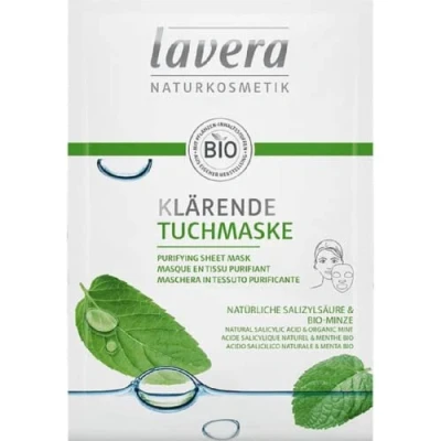 Afbeelding van Lavera Sheetmasker masque EN tissu purifying FR DE IT (1 st)