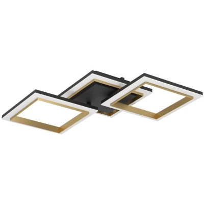 Afbeelding van EGLO Calliera Plafondlamp LED 59.5 cm Zwart/Goud/Wit Dimbaar