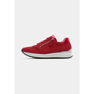 Afbeelding van Gabor Comfort Sneakers laag, Dames, Maat: 37.5, Red Veloursleer