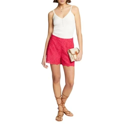 Afbeelding van Morgan high waist relaxed short koraalrood