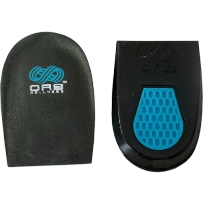 Afbeelding van Plantaire fasciitis achillespeesontsteking gel hiel schok pad insert. Ondersteunt hiel. Schokabsorberende binnenzool comfort kussen. (Large 7 11)