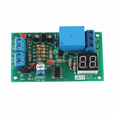 Afbeelding van DC 12V Instelbare Trigger Timer Vertraging Schakel Module LED Display Countdown Timing Uit Relaisschakelaar 1 99sec/1 99Min
