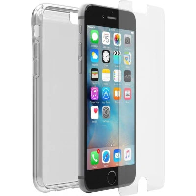 Afbeelding van OtterBox Clear Skin voor Apple Iphone 6/6s + Alpha Glass screenprotector Transparant