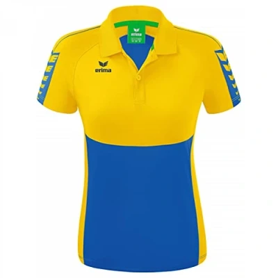 Afbeelding van Six Wings polo dames new royal/geel / 44