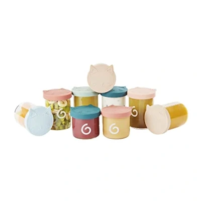 Afbeelding van Babymoov ISY Bowls 9 glazen bewaarpotjes 6x 250ml + 3x 120ml