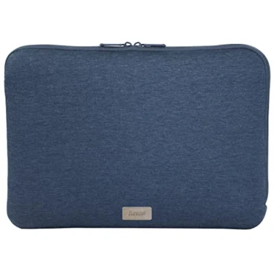 Afbeelding van Hama Laptoptas voor notebooks tot 14,1 inch 36 cm (laptoptas dun, 14 1 inch, laptophoes sleeve, gewatteerd, van jersey ter bescherming pc, notebook, Asus Acer Thinkpad), blauw