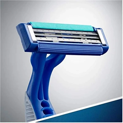 Afbeelding van Gillette Blue3 Simple Wegwerpmesjes Voor Mannen x8, Scheermesje Met 3 Mesjes, Vast Scheerhoofd, Lubrastrip