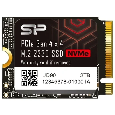 Afbeelding van Silicon Power 2TB UD90 2230 NVMe 4.0 Gen4 PCIe M.2 SSD R/W tot 5.000/3.200MB/s Solid State Drive Compatibel met Steam Deck (SU02KGBP44UD9007MM)