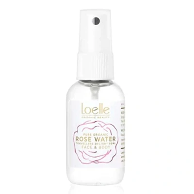 Afbeelding van Loelle 100% Puur en Organisch Rozenwater Gezichtstoner voor de Gevoelige, Gecombineerde Vette Huid Gedestilleerd Gezichtsreiniging Verkoelende Spray Gemaakt in Marokko 50ml