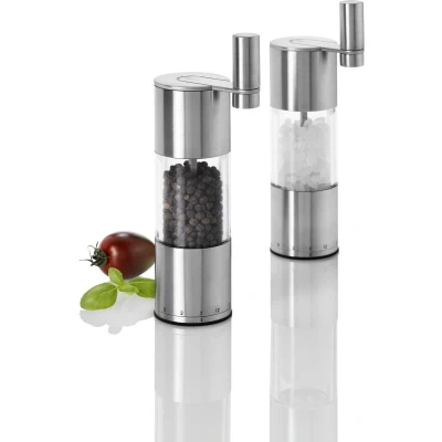 Afbeelding van Peper en zoutmolen AdHoc Met Hevel Select RVS 23 cm