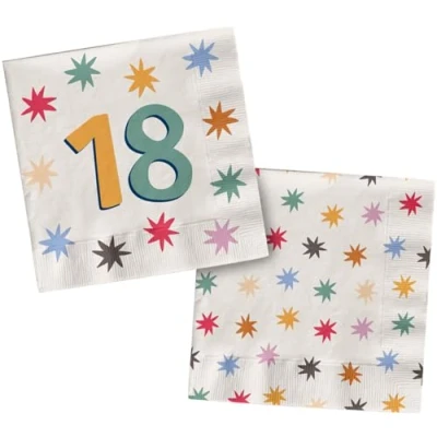 Afbeelding van Folat Servetten Starburst 18 (20 stuks) 33 x cm