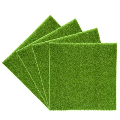 Afbeelding van 2 Maten Synthetisch Kunstgras Mat Groen Non Qoven Stof Nep Faux Grass Turf Rug Gazon Tuin Landschap Ornament Home Decor (30 * 30cm)