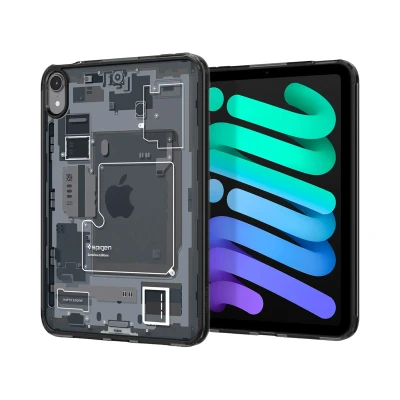Afbeelding van Spigen Ultra Hybrid ZeroOne Hoes Compatibel met iPad Mini 7e Generatie (2024, A17 Pro) / 6e (2021) 8,3 inch Wit
