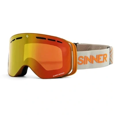 Afbeelding van Sinner Olympia+ Skibril Oranje Categorie 1