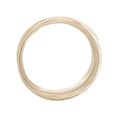 Afbeelding van Vaessen Creative Aluminium draad sieraden, buigzaam, aluminium, licht goud, 1 mm x 10 m