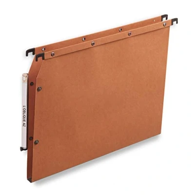 Afbeelding van Hangmap elba azv lat a4 u bodem 15mm oranje 25 stuks