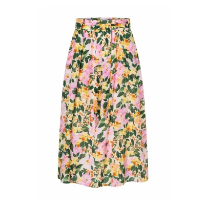 Afbeelding van More &amp; Blumenprint Maxirok, Dames, Maat: 46, Mehrfarbig