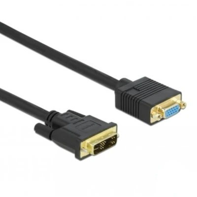 Afbeelding van Delock Kabel DVI 12+5 mannelijk naar VGA vrouwelijk 3 m