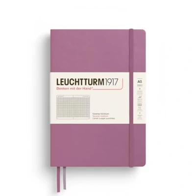 Afbeelding van Leuchtturm1917 A5 Medium Notitieboek Natural Colours Squared / Geruit Dusty Rose