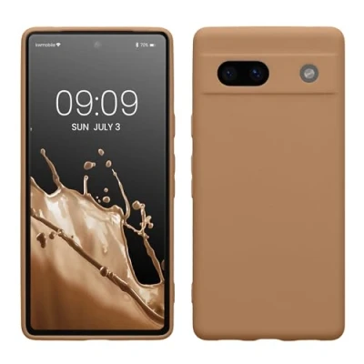 Afbeelding van kwmobile telefoonhoesje geschikt voor Google Pixel 7a Hoesje smartphone Precisie camera uitsnede In cappuccino