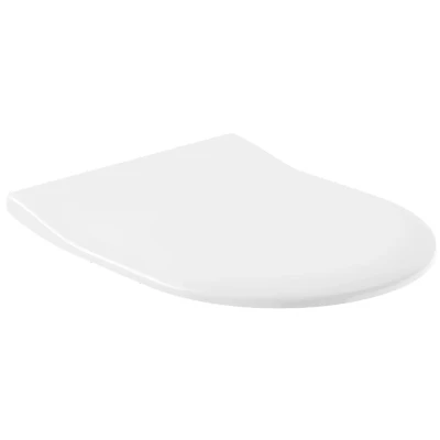 Afbeelding van villeroy en boch omnia architectura slimseat met rvs standaard scharnier kleur wit 9m706101